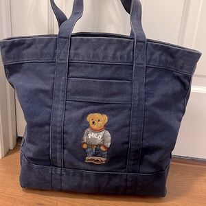 Unisex Polo Ralph Lauren bear navy Tote Bag